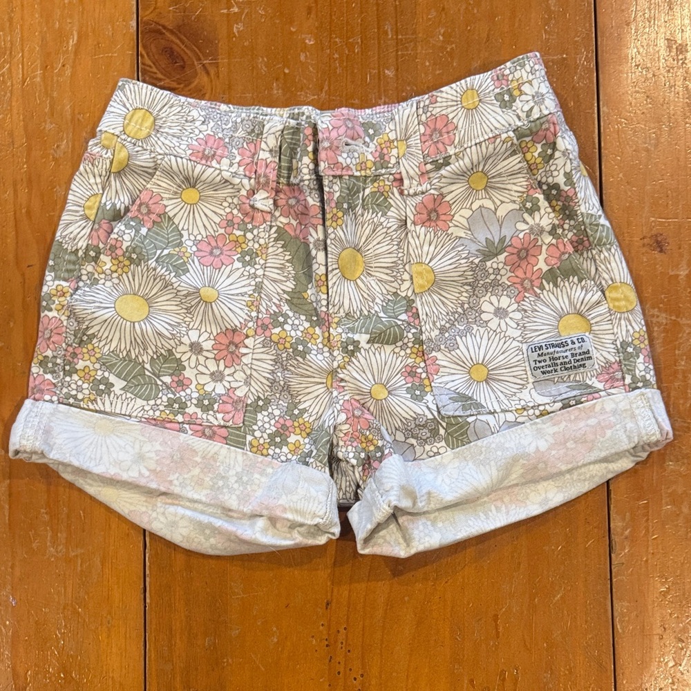 Levi's Floral Jean Shorts - Multicolor